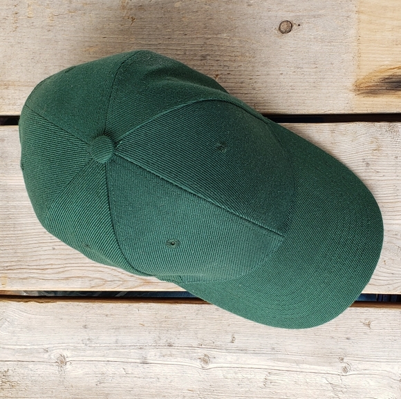 Unisex Hunter Green 6 Panel Baseball cap 🧢 - Picture 2 of 5